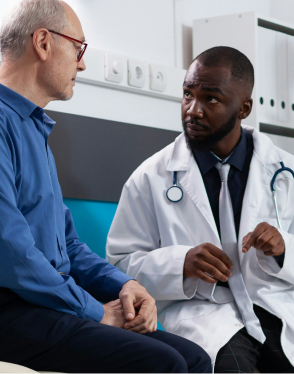 Leeds Limb Centre Surgeon Speaking to Someone