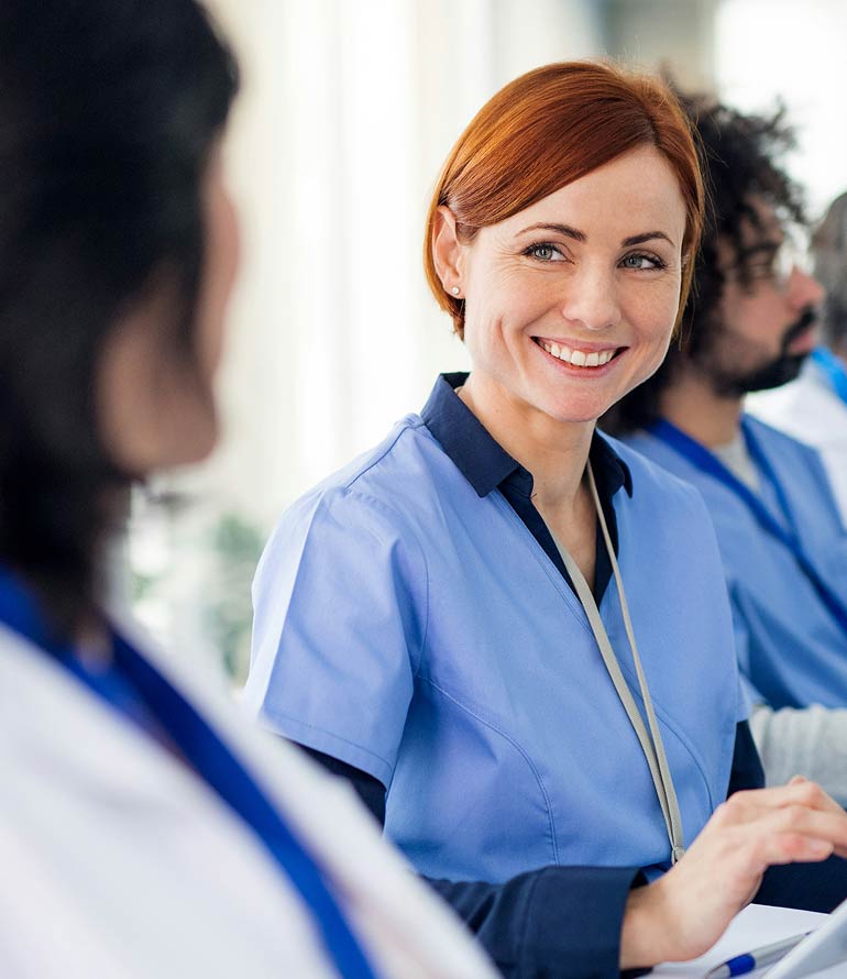 Leeds Limb Centre woman doctor smiling
